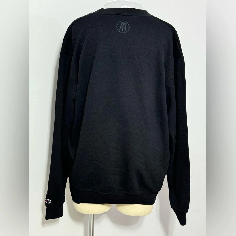 Champion Color Black Not A Big Deal Ugly Sweater Men Size Large - Picture 2 of 5